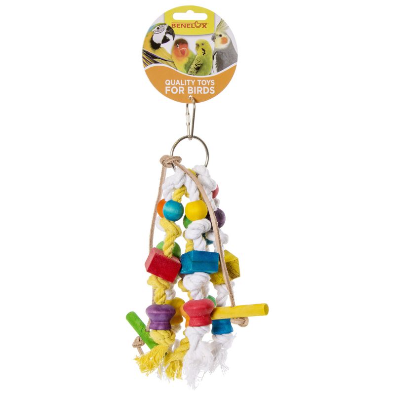 Jouet anneau et dés multicolore