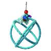 Jouet boule en corde bleu